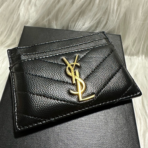 Saint Laurent YSL Monogram Matelassé Leather
Card Case EUC! - Picture 11 of 16